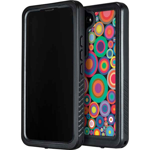 Psychedelic Circles Galaxy S24 Plus Waterproof Case