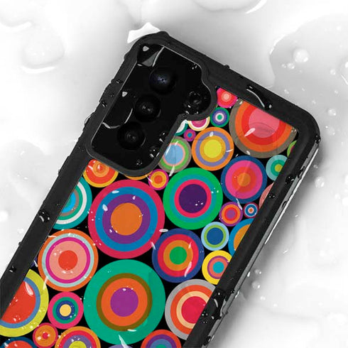 Psychedelic Circles Galaxy S24 Plus Waterproof Case