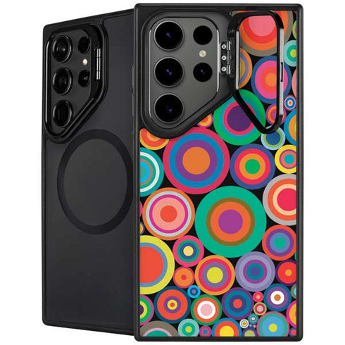 Psychedelic Circles Galaxy S24 Ultra Kickstand Case