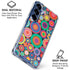 Psychedelic Circles Galaxy S25 Clear Case