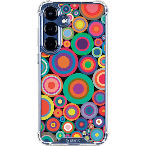 Psychedelic Circles Galaxy S25 Plus Clear Case