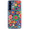 Psychedelic Circles Galaxy S25 Plus Clear Case