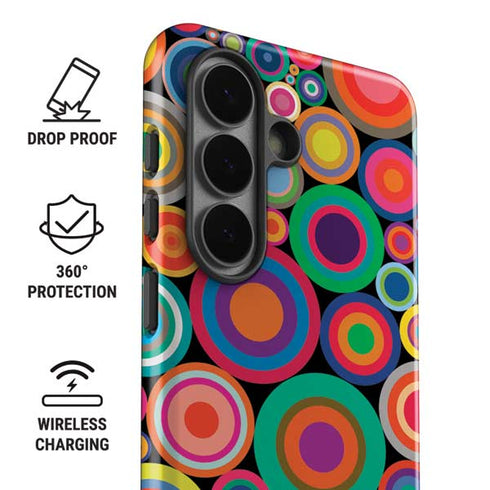 Psychedelic Circles Galaxy S26 Impact Case