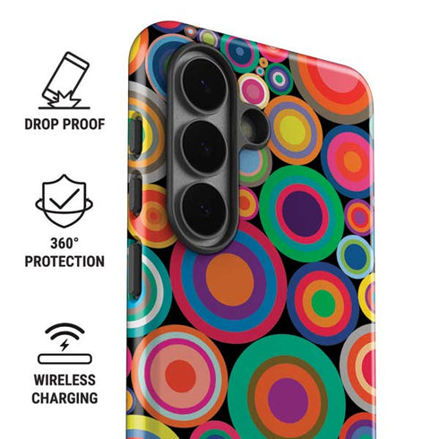 Psychedelic Circles Galaxy S26 Plus Impact Case