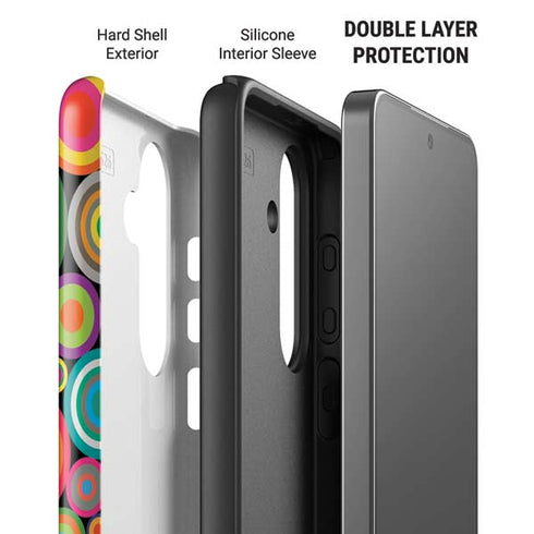 Psychedelic Circles Galaxy S26 Plus Impact Case
