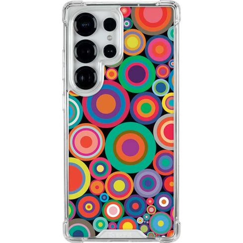 Psychedelic Circles Galaxy S26 Ultra Clear Case