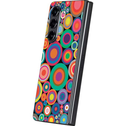 Psychedelic Circles Galaxy Z Fold5 5G Skin