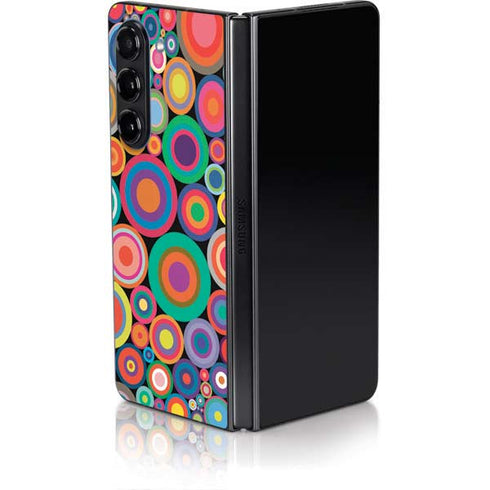 Psychedelic Circles Galaxy Z Fold5 5G Skin