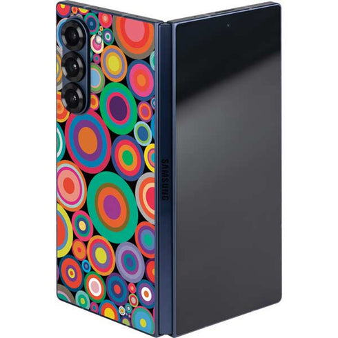 Psychedelic Circles Galaxy Z Fold6 Skin