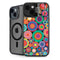 Psychedelic Circles iPhone 15 Plus Kickstand Case