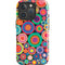 Psychedelic Circles iPhone 16 Pro Impact Case