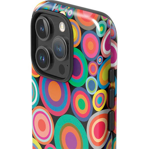 Psychedelic Circles iPhone 16 Pro Impact Case