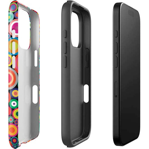 Psychedelic Circles iPhone 16 Pro Impact Case