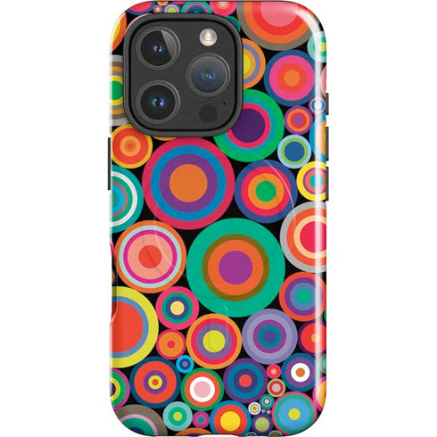 Psychedelic Circles iPhone 16 Pro Magsafe Impact Case
