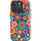 Psychedelic Circles iPhone 16 Pro Max Impact Case