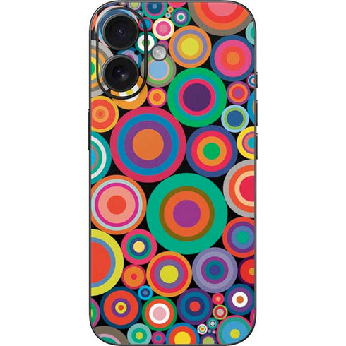 Psychedelic Circles iPhone 16 Skin