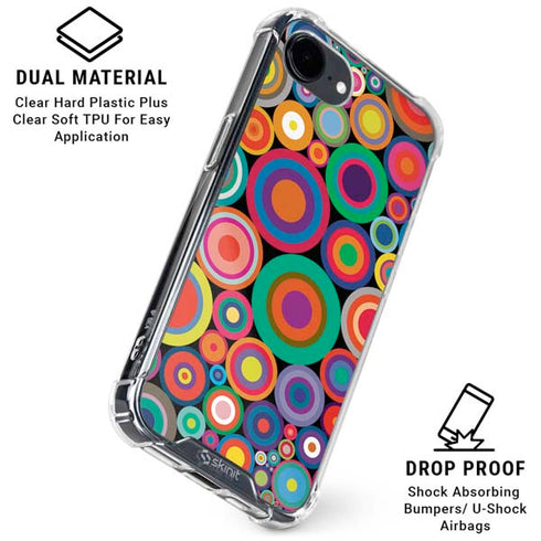 Psychedelic Circles iPhone 16e Clear Case