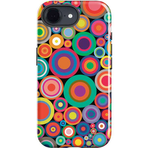 Psychedelic Circles iPhone 16e Impact Case