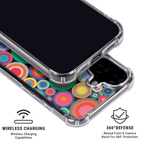 Psychedelic Circles iPhone 17 MagSafe Case