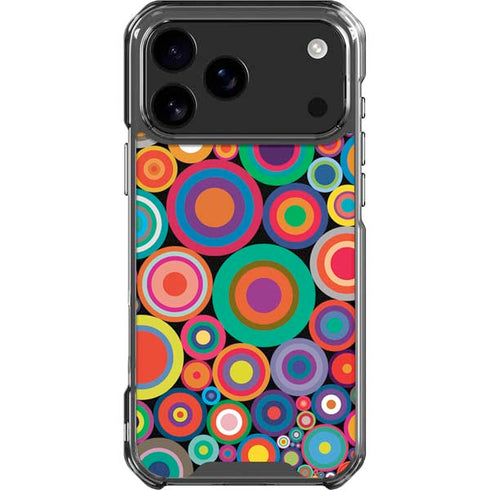 Psychedelic Circles iPhone 18 Pro Max Clear Case