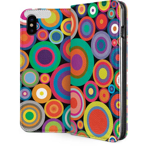 Psychedelic Circles iPhone 8 Folio Case