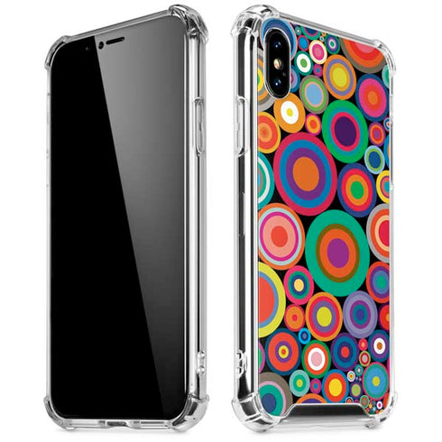 Psychedelic Circles iPhone X/XS Clear Case