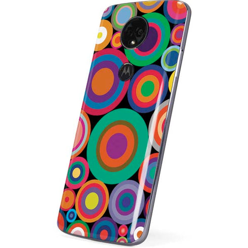 Psychedelic Circles Moto E5 Plus Skin