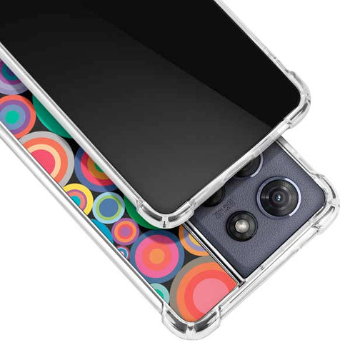 Psychedelic Circles Moto G 5G (2025) Clear Case