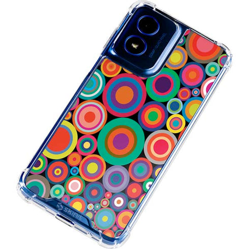 Psychedelic Circles Moto G 5G (2024) Clear Case