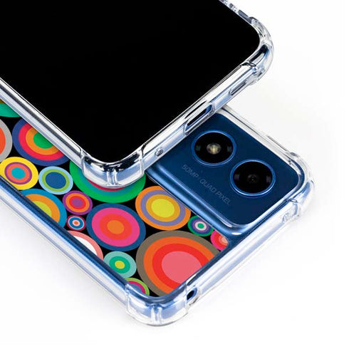 Psychedelic Circles Moto G 5G (2024) Clear Case
