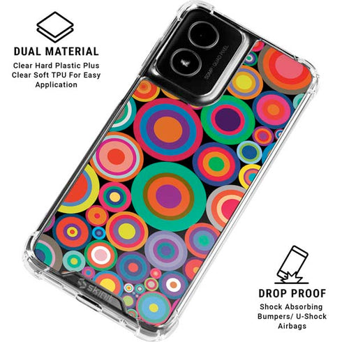 Psychedelic Circles Moto G Power 5G (2024) Clear Case
