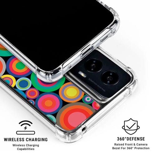 Psychedelic Circles Moto G Power 5G (2024) Clear Case