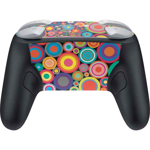 Psychedelic Circles Nintendo Switch 2 (2025) Pro Controller Skin