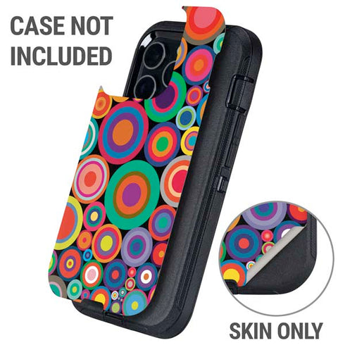 Psychedelic Circles Otterbox Defender iPhone Skin