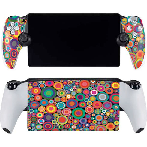Psychedelic Circles PlayStation Portal Remote Player Skin