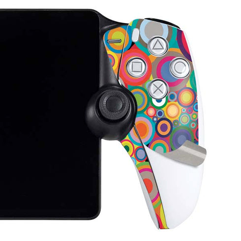 Psychedelic Circles PlayStation Portal Remote Player Skin