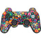 Psychedelic Circles PS3 Dual Shock wireless controller Skin
