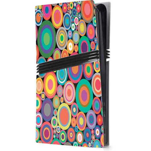 Psychedelic Circles PS5 Pro Console Skin