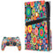 Psychedelic Circles PS5 Pro Disk Bundle Skin