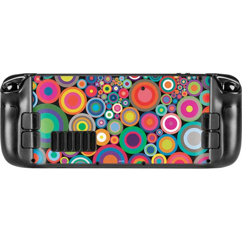 Psychedelic Circles Steam Deck Handheld Gaming Computer OLED Skin