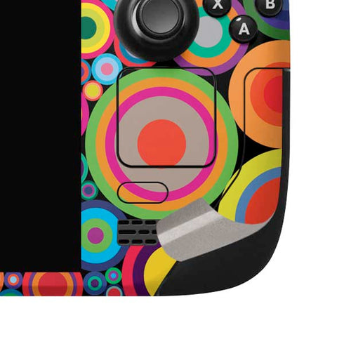 Psychedelic Circles Steam Deck Handheld Gaming Computer OLED Skin