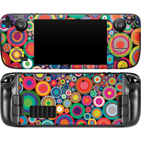 Psychedelic Circles Steam Deck Handheld Gaming Computer Skin