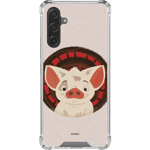 Disney Princess Moana Pua Close Up Galaxy A17 Clear Case