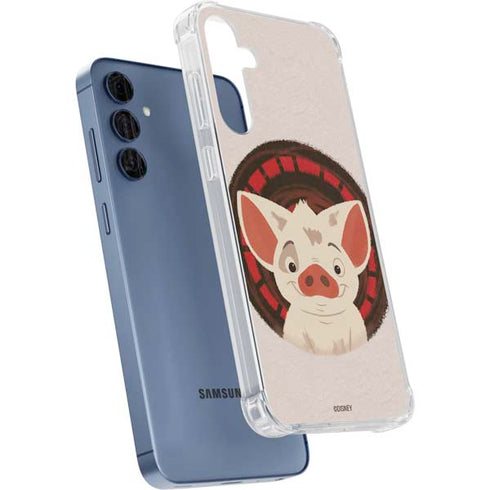 Disney Moana Pua Close Up Galaxy A55 5G Clear Case