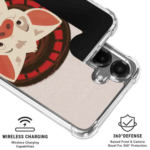 Disney Princess Moana Pua Close Up Galaxy S26 Clear Case