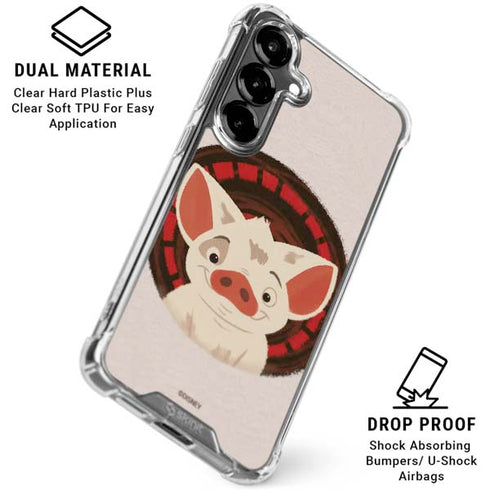 Disney Princess Moana Pua Close Up Galaxy S26 Clear Case