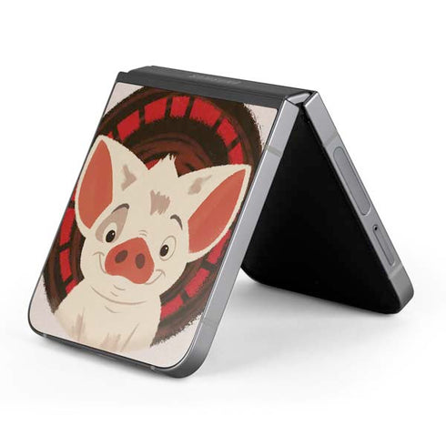 Disney Princess Moana Pua Close Up Galaxy Z Flip6 Skin