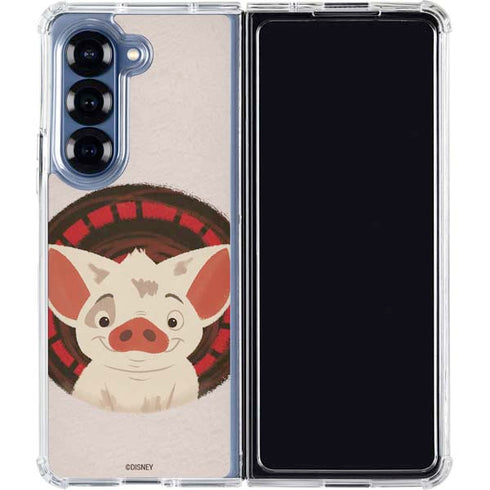 Disney Princess Moana Pua Close Up Galaxy Z Fold6 Clear Case