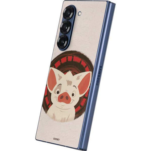 Disney Princess Moana Pua Close Up Galaxy Z Fold6 Skin