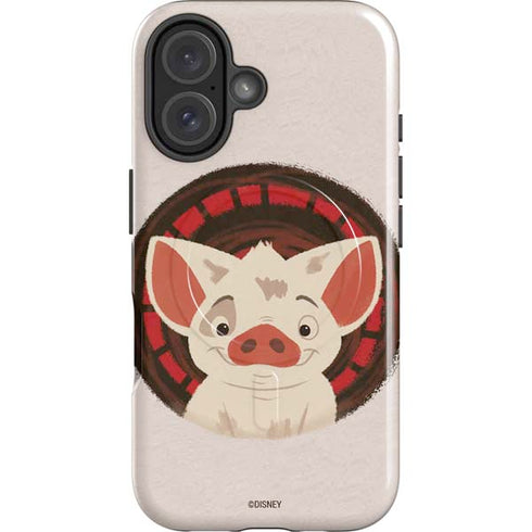 Disney Princess Moana Pua Close Up iPhone 16 Magsafe Impact Case